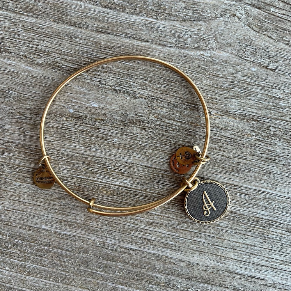 Alex and Ani Initial Charm Bangle “A”